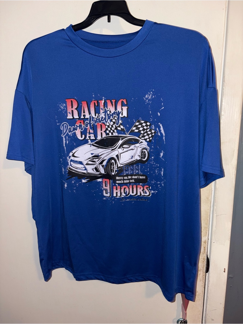 Blue Racing Graphic Women’s T‑Shirt